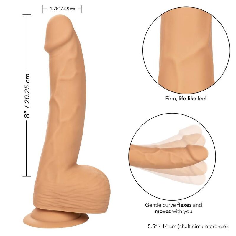 CALEXOTICS - CLOUS EN SILICONE 20,32 CM PEAU