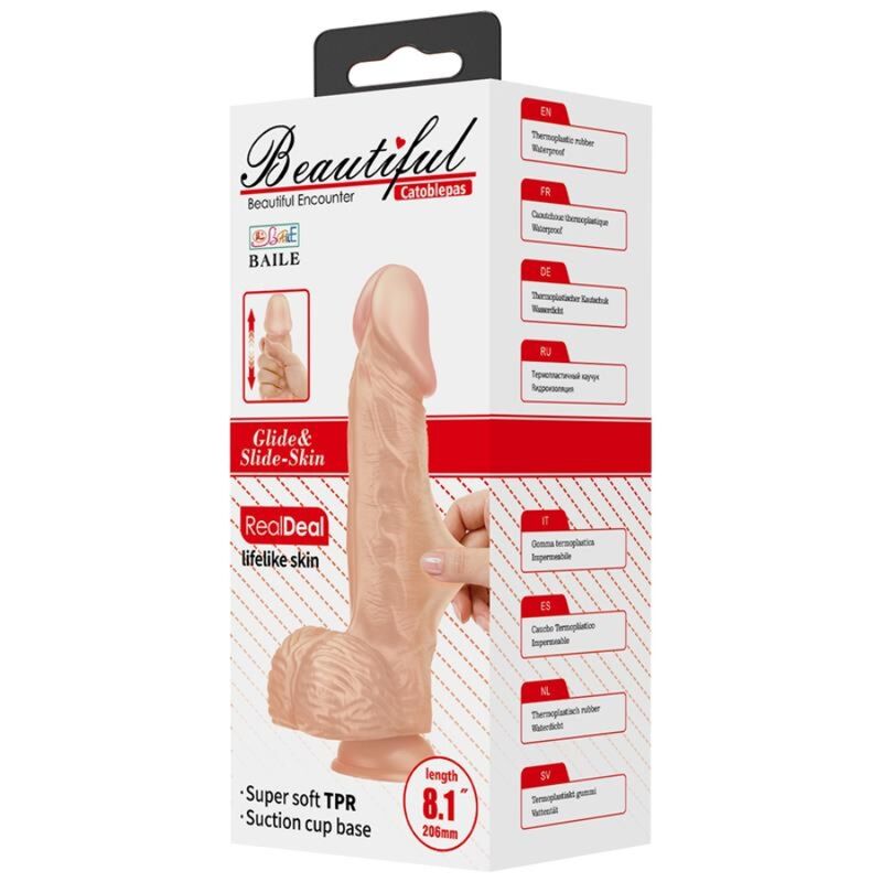DANSE - BELLE RENCONTRE CATOBLEPAS GODE FLEXIBLE RÉALISTE 20,6 CM NATUREL