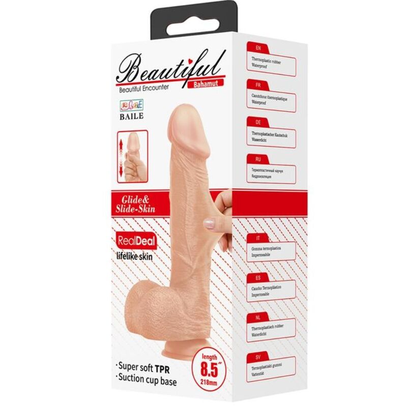 DANCE - BELLE RENCONTRE BAHAMUT GODE RÉALISTE FLEXIBLE 21,8 CM NATUREL
