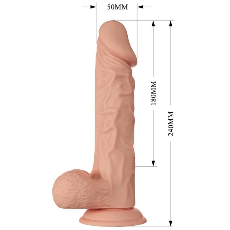 DANSE - BELLE RENCONTRE BURAQ GODE RÉALISTE FLEXIBLE 24 CM NATUREL