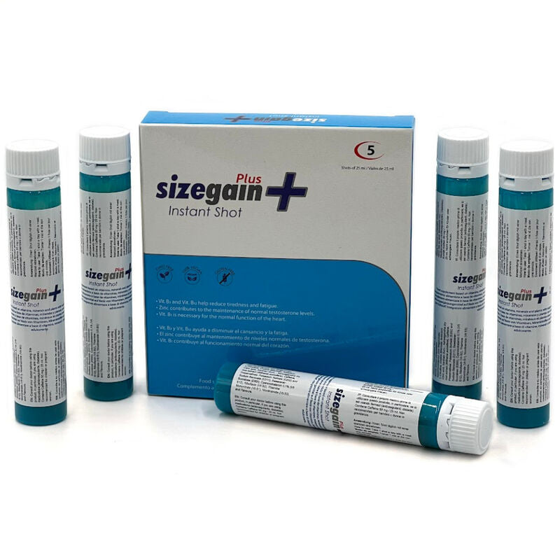 500 COSMETICS - SIZEGAIN PLUS INSTANT SHOT MALE INTELLIGENT 5 UNITÉS