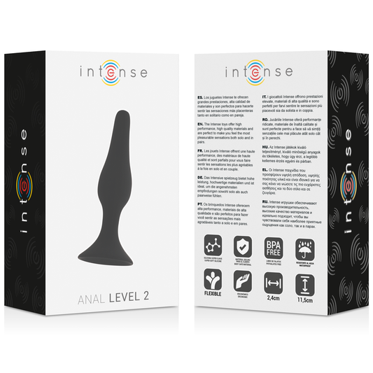 INTENSE - ANAL NIVEAU 2 11,5 CM NOIR