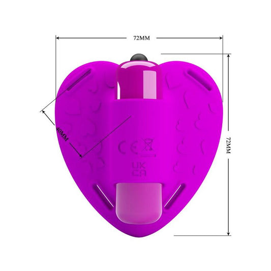 PRETTY LOVE - MASSEUR CLITORIDIEN HEARTBEAT 10 MODES DE VIBRATION VIOLET