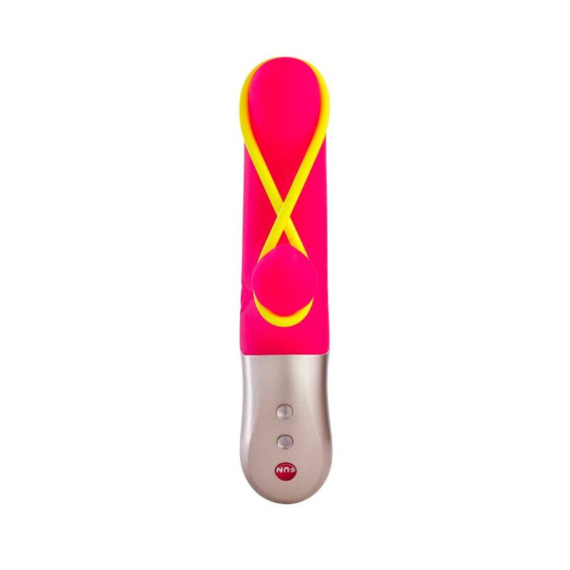 FUN FACTORY - MINI VIBRATEUR AMORINO ROSE ET JAUNE FLUO