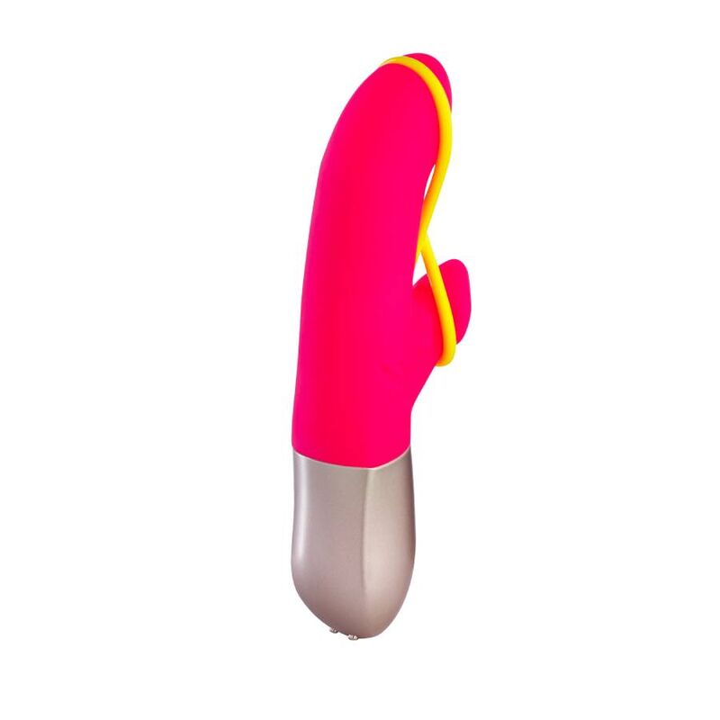 FUN FACTORY - MINI VIBRATEUR AMORINO ROSE ET JAUNE FLUO