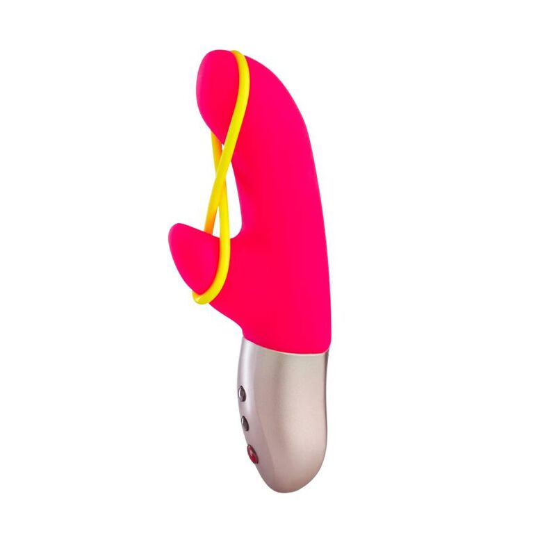 FUN FACTORY - MINI VIBRATEUR AMORINO ROSE ET JAUNE FLUO