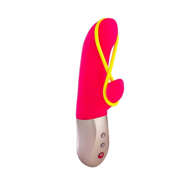 FUN FACTORY - MINI VIBRATEUR AMORINO ROSE ET JAUNE FLUO