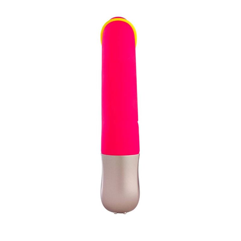 FUN FACTORY - MINI VIBRATEUR AMORINO ROSE ET JAUNE FLUO