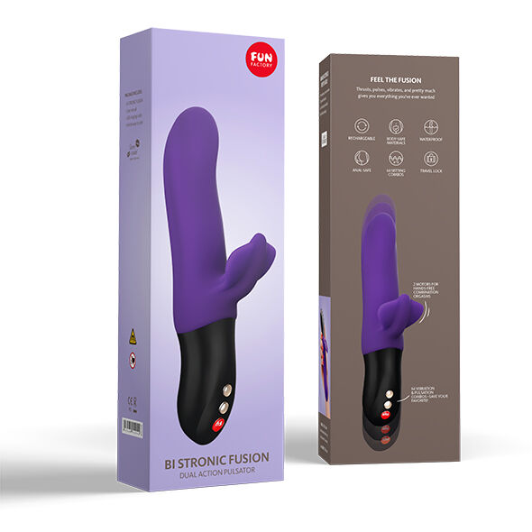 FUN FACTORY - VIBRATEUR BI STRONIC FUSION DOUBLE PULSATEUR VIOLET