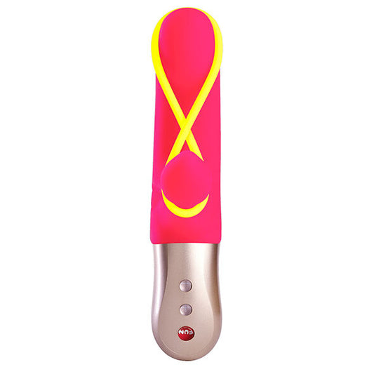 FUN FACTORY - MINI VIBRATEUR AMORINO ROSE ET JAUNE FLUO