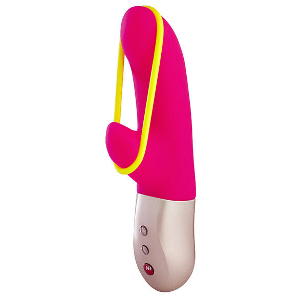 FUN FACTORY - MINI VIBRATEUR AMORINO ROSE ET JAUNE FLUO