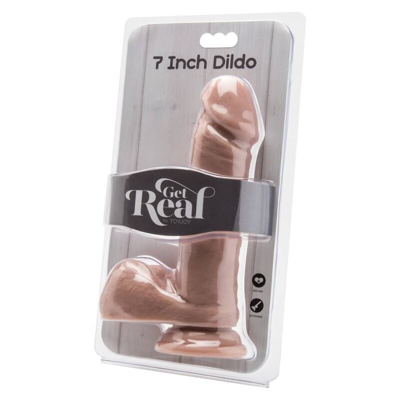GET REAL - GODE 18 CM AVEC TESTICULES NATURELS