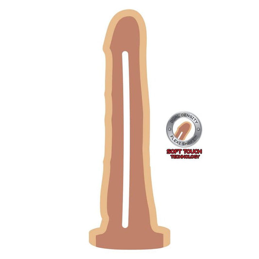GET REAL - DONG DOUBLE DENSITÉ 19 CM NATUREL