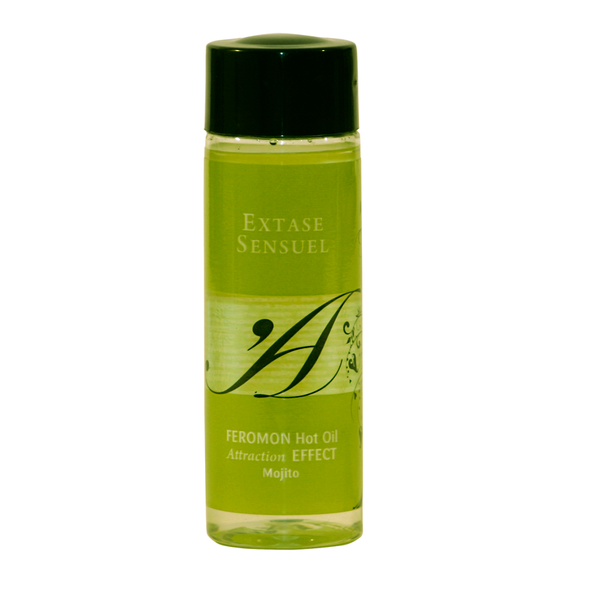 EXTASE SENSUAL - HUILE DE MASSAGE EFFET CHALEUR AUX PHÉROMONES MOJITO 100 ML