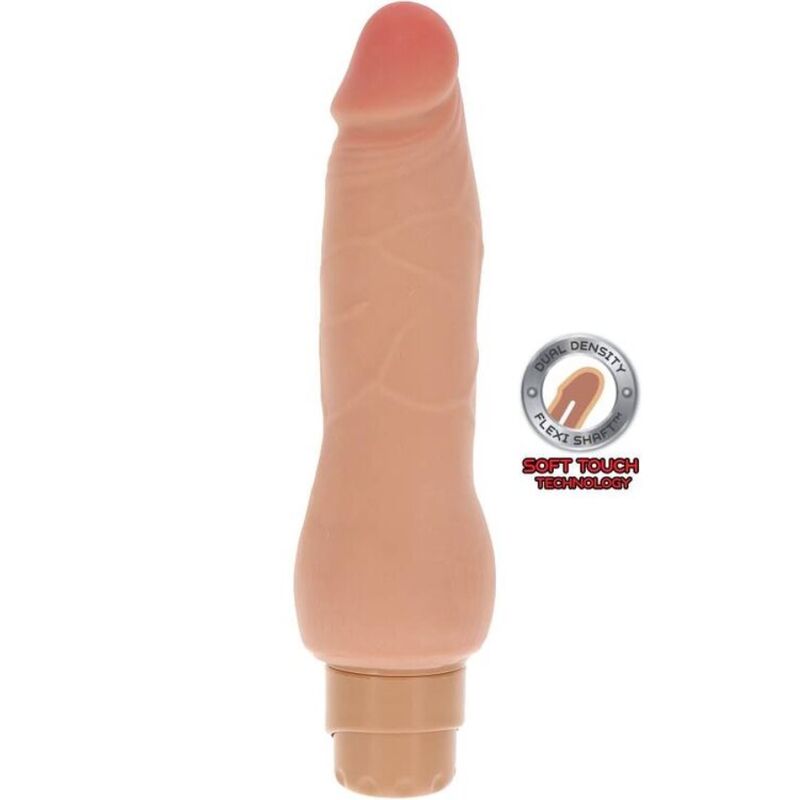 GET REAL - VIBRATEUR NATUREL DOUX À DOUBLE DENSITÉ