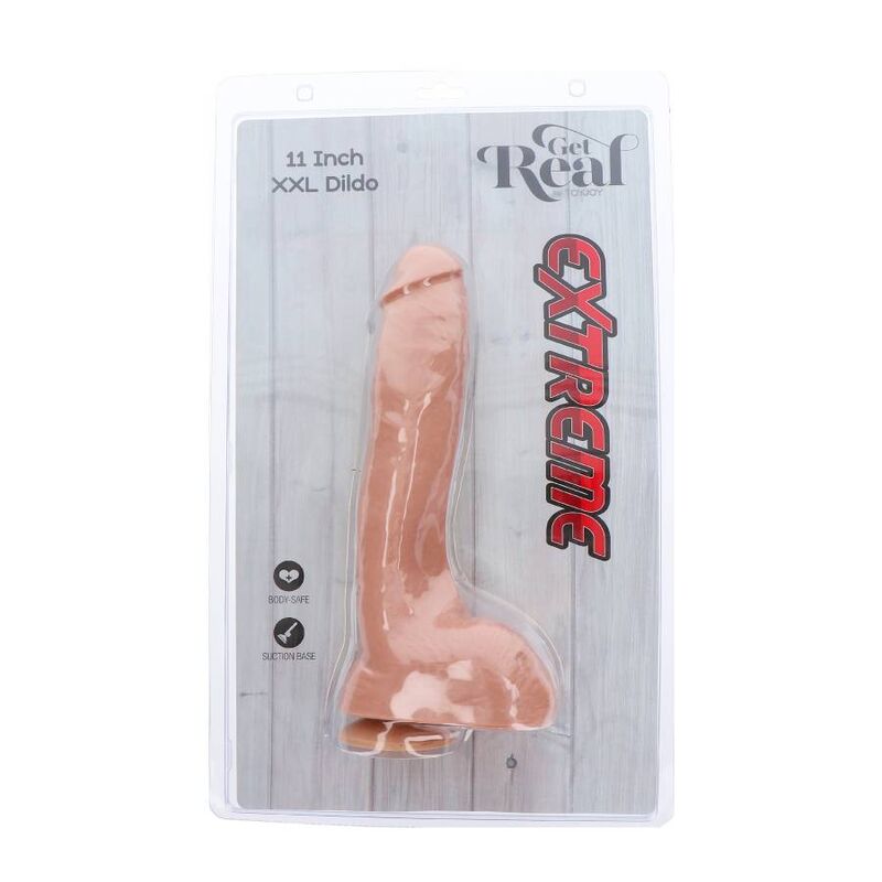 GET REAL - EXTREME XXL DILDO 28 CM NATUREL