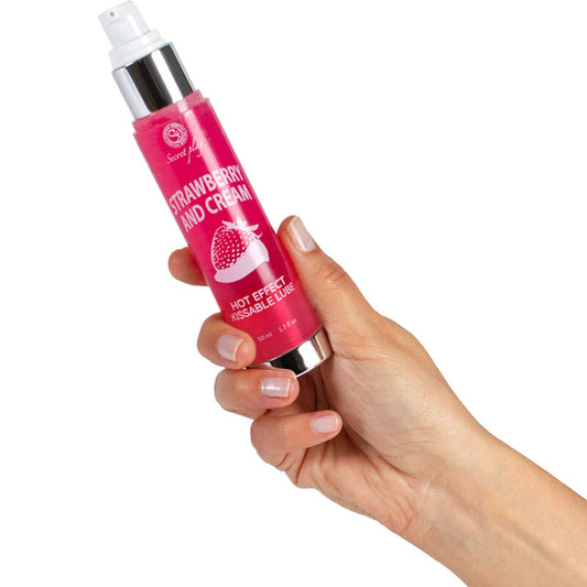SECRETPLAY - Lubrifiant 2 en 1 effet chaleur fraise et crème 50 ml