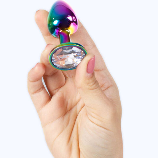 SECRETPLAY - PLUG ANALÉTIQUE EN MÉTAL MULTICOLORE TAILLE S 7 CM