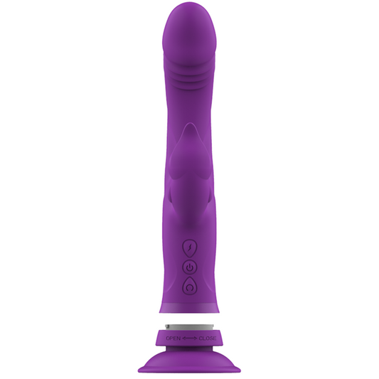 INTENSE - VIBRATEUR CASANOVA RABBIT SILICONE TRIPLE MOTEUR VIOLET