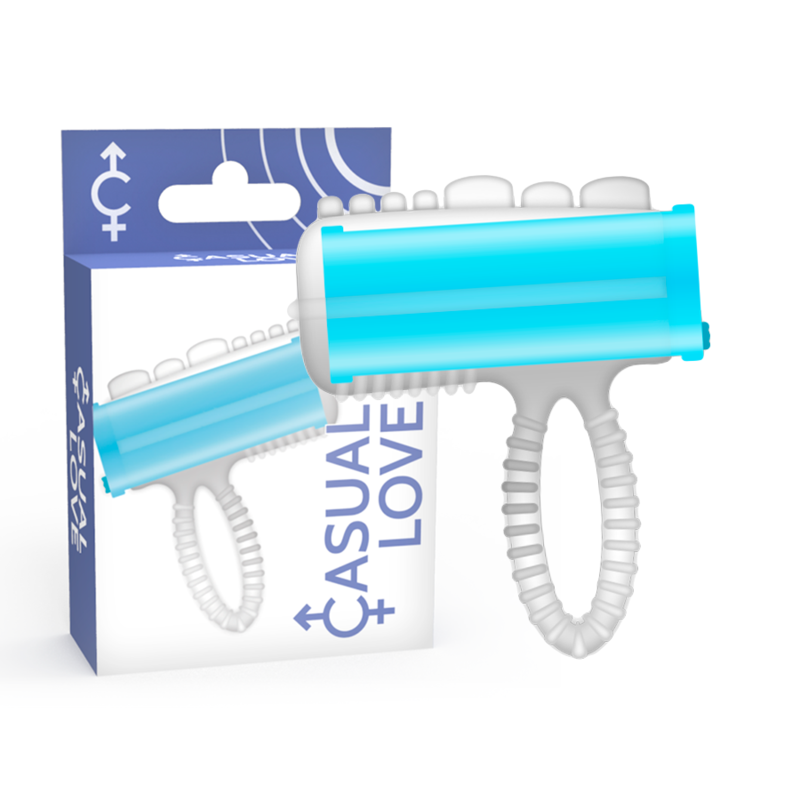 CASUAL LOVE - ANNEAU DE LANGUE VIBRANT BLEU