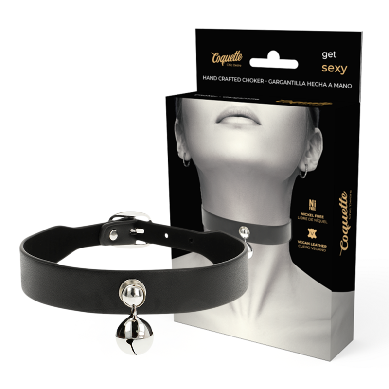 COQUETTE CHIC DESIRE - COLLIER EN CUIR VEGAN ACCESSOIRE FEMME CLOCHE