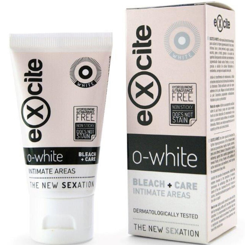EXCITE - O WHITE BLEACH + SOIN ZONES INTIMES 50 ML