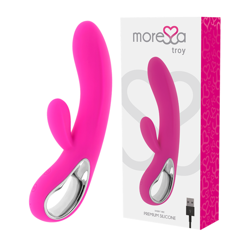 MORESSA - TROY PREMIUM SILICONE RECHARGEABLE MASSEUR DE CLITORIS ET DE POINT G