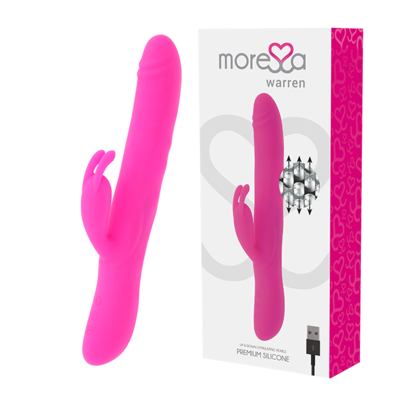 MORESSA - WARREN PREMIUM SILICONE RECHARGEABLE POWERFUL VIBRATING OSCILLATING IMPELLER
