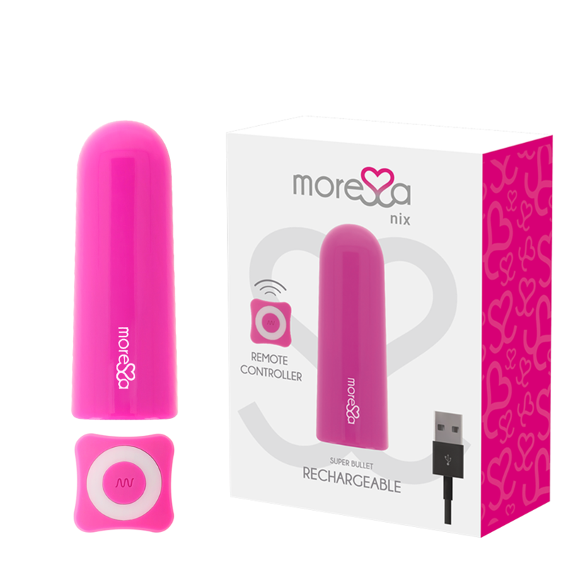 MORESSA - NIX VIBRATEUR MULTI-JEUX PUISSANT TÉLÉCOMMANDE ROSE