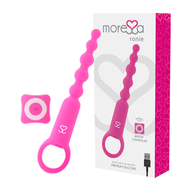 MORESSA - RONIE POWERFUL ROSARIO TÉLÉCOMMANDE ANAL ROSE