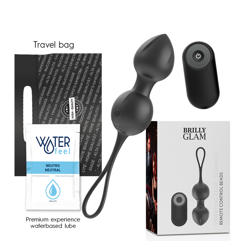 BRILLY GLAM - BOULES DE KEGEL VIBRANTES AVEC TÉLÉCOMMANDE