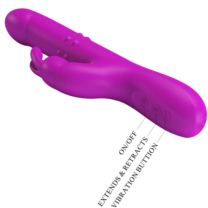 PRETTY LOVE - VIBRATEUR REESE'S AVEC PULPE ROTATIVE VIOLET