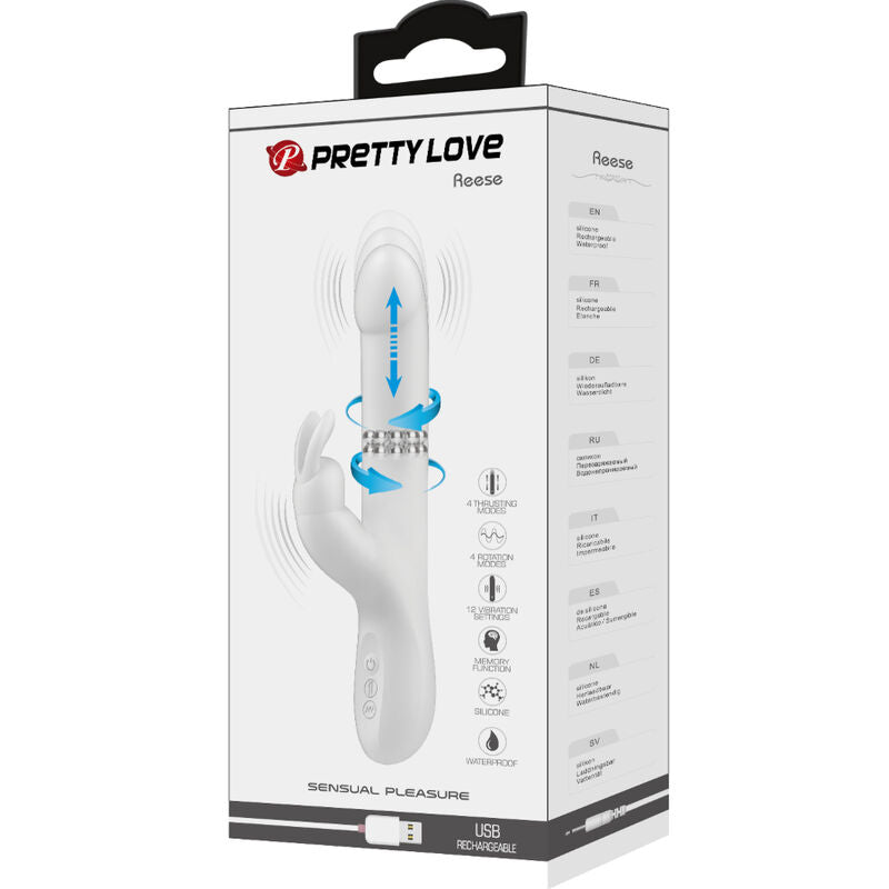 PRETTY LOVE - VIBRATEUR ROTATIF ARGENTÉ DE REESE