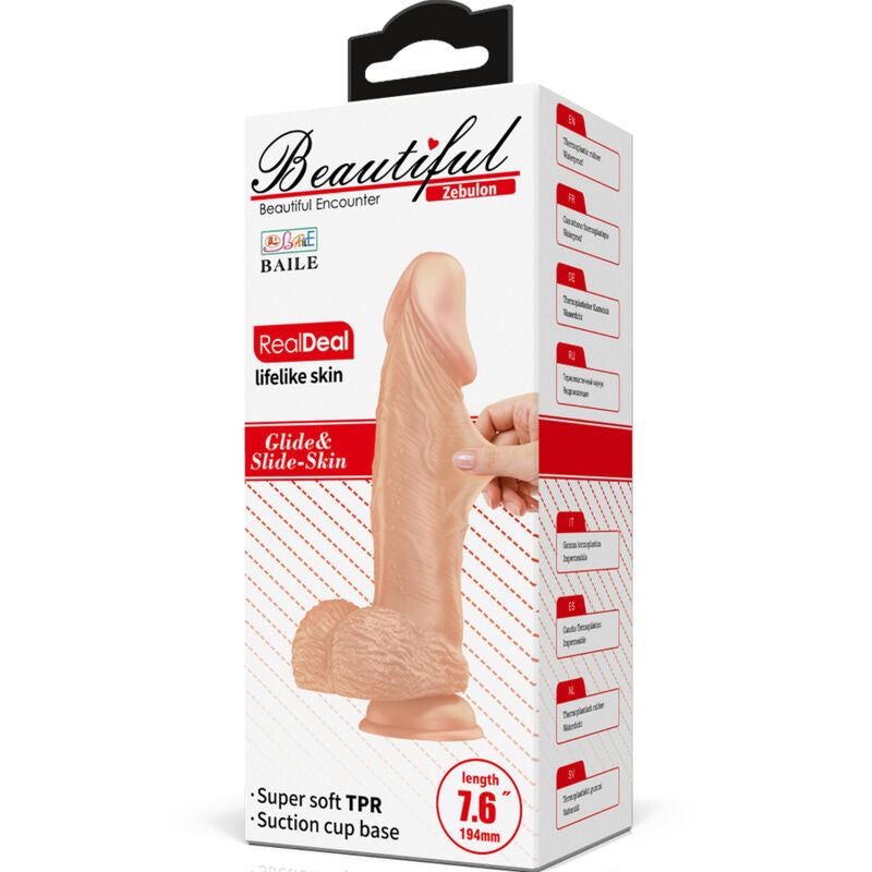 DANCE - BEAUTIFUL ENCOUNTER ZEBULON GODE RÉALISTE FLEXIBLE 19,4 CM NATUREL