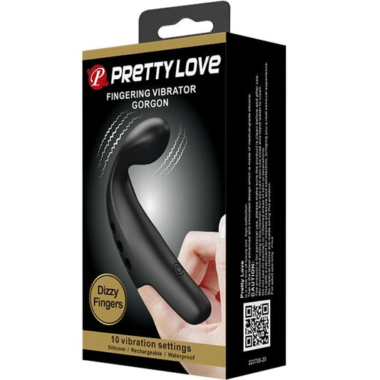 PRETTY LOVE - GORGON BLACK VIBRATING THIMBLE