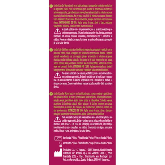 CONTROL - LUB GEL LUBRICANTE EFECTO CALOR 75 ML