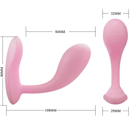 PRETTY LOVE - BAIRD G-SPOT 12 VIBRATIONS RECHARGEABLE ROSE APPLICATION