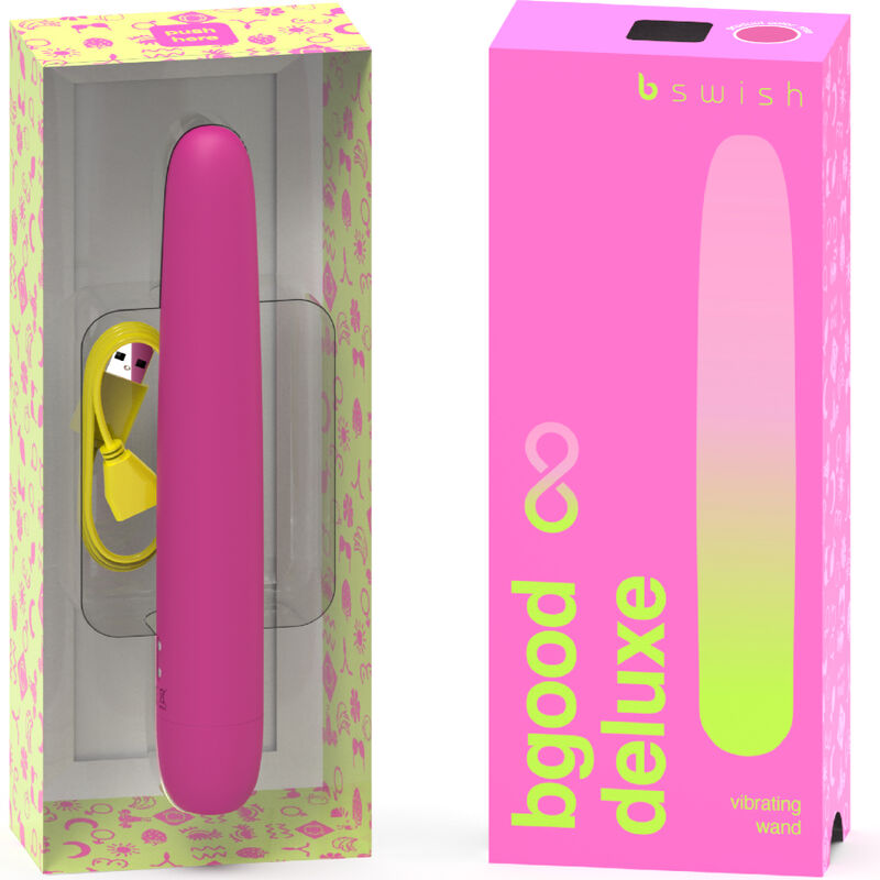 B SWISH - BGOOD INFINITE DELUXE VIBRATEUR RECHARGEABLE EN SILICONE ROSE