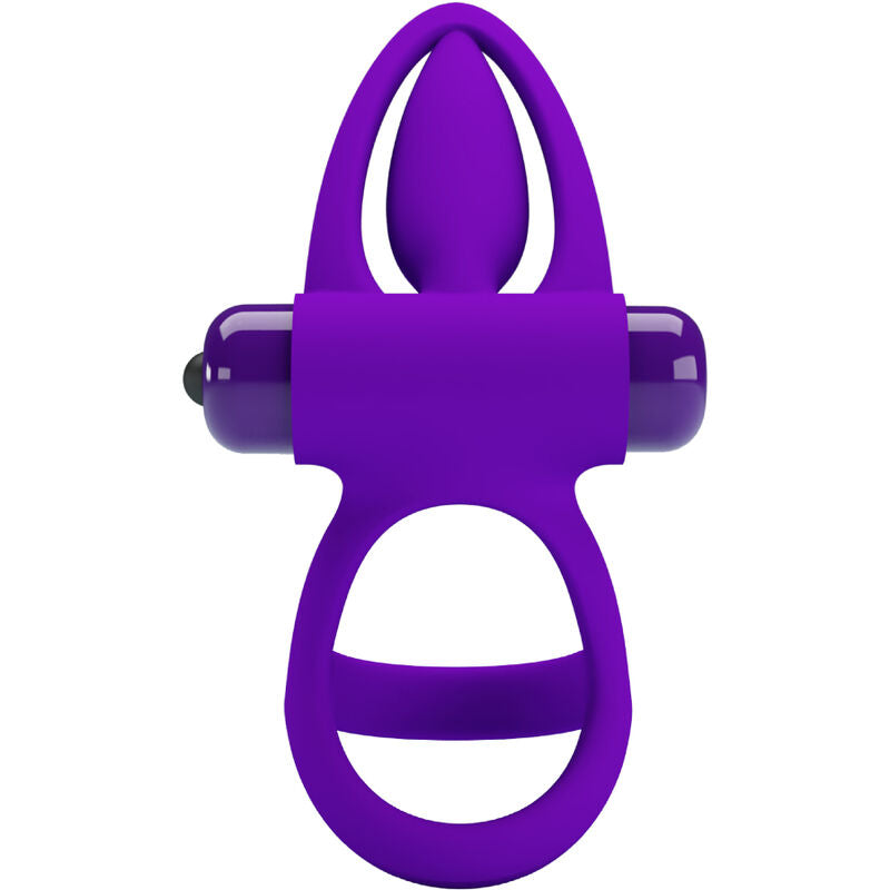 PRETTY LOVE - VIBRATING RING 10 VIBRATIONS VIOLET SILICONE