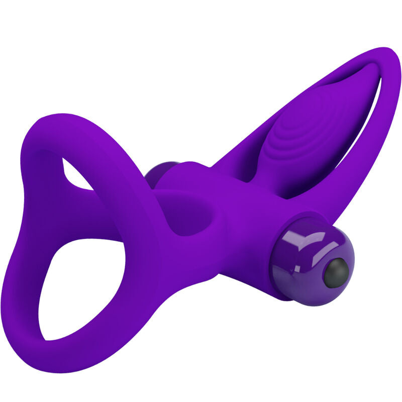 PRETTY LOVE - VIBRATING RING 10 VIBRATIONS VIOLET SILICONE