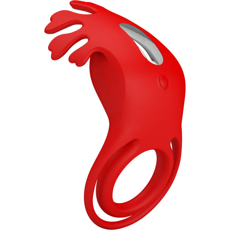 PRETTY LOVE - RUBEN ANNEAU VIBRANT 7 VIBRATIONS SILICONE ROUGE