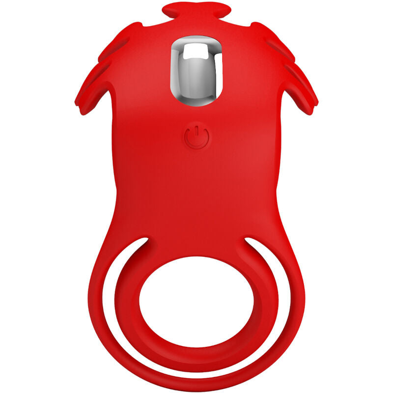 PRETTY LOVE - RUBEN ANNEAU VIBRANT 7 VIBRATIONS SILICONE ROUGE