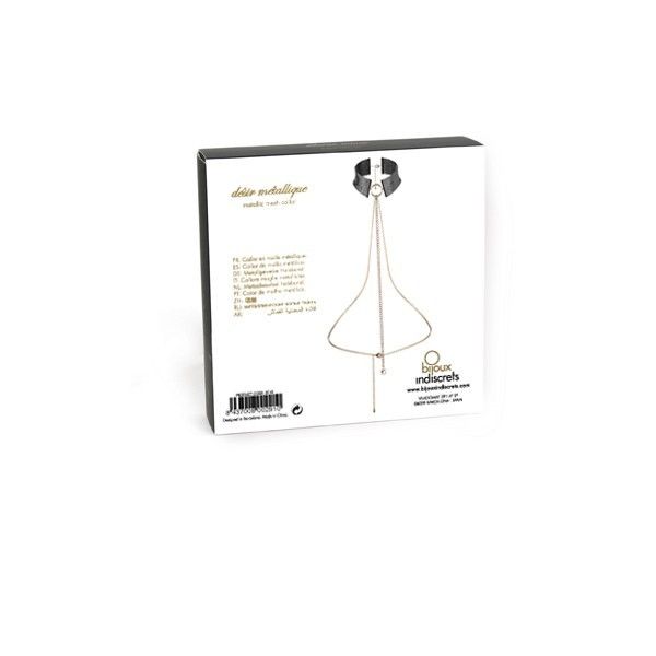 BIJOUX - COLLIER DÉSIR MÉTALLIQUE MÉTAL NOIR