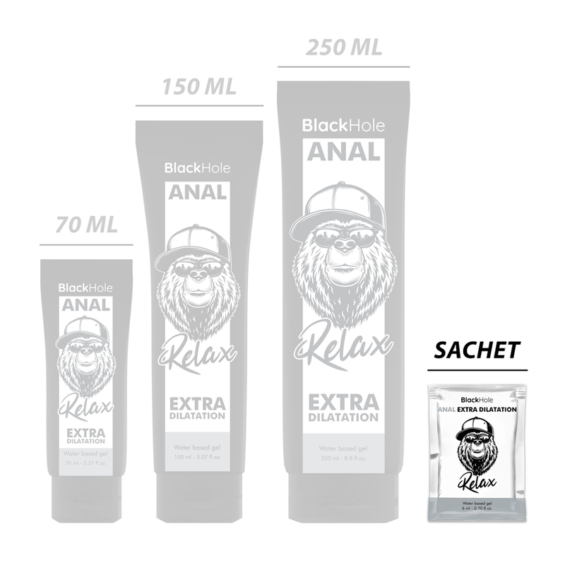 BLACK HOLE - WATER-BASED ANAL DILATION GEL 6 ML SINGLE DOSE