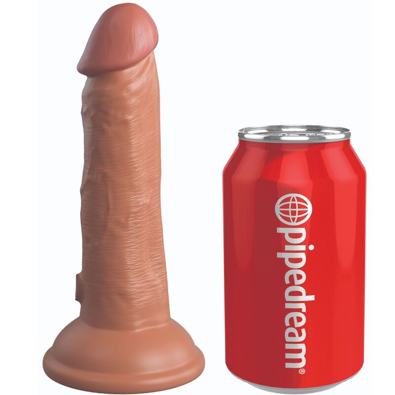 KING COCK - VIBRATEUR DILDO RÉALISTE ELITE & SILICONE 15,2 CM CANDY