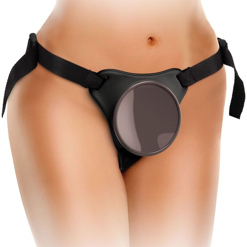 KING COCK - KIT ELITE DELUXE HARNAIS RÉGLABLE ANNEAU AVEC TESTICULES ET GODE 20,3 CM