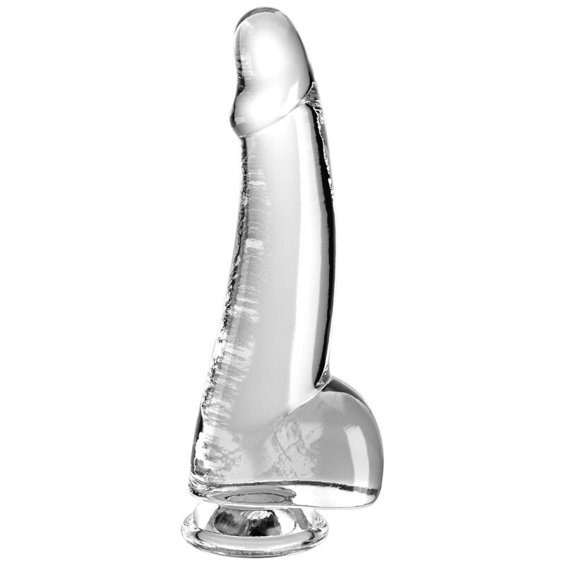 KING COCK - GODE TRANSPARENT AVEC TESTICULES 15,2 CM TRANSPARENT