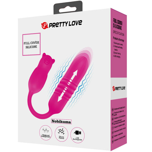 PRETTY LOVE - BULLET VIBRANT EN SILICONE ROSE NOBIKUMA