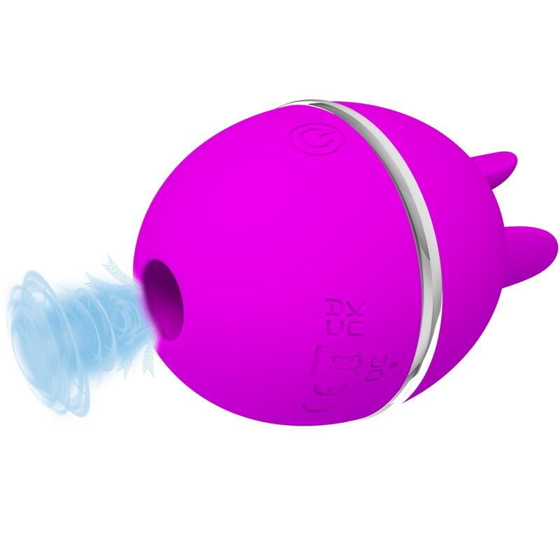 PRETTY LOVE - GEMINI BALL ROUND PURPLE SILICONE VIBRATOR