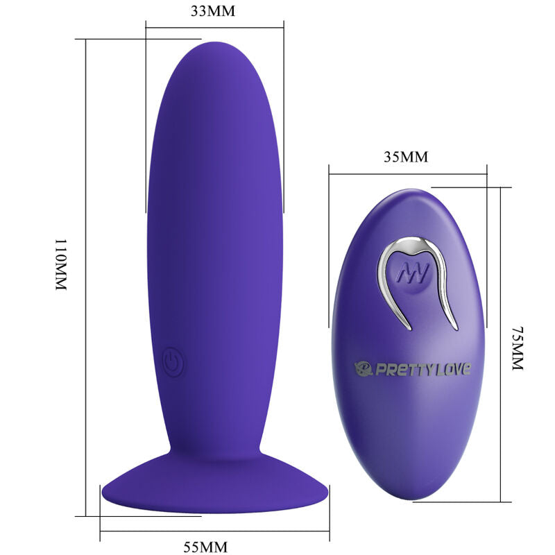 PRETTY LOVE - YOUTH PLUG VIBRATEUR ANAL TÉLÉCOMMANDÉ VIOLET
